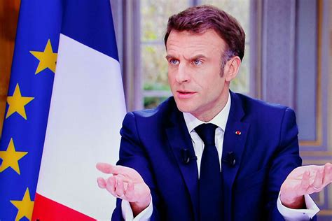 French President Emmanuel Macron says in TV interview that pension bill needs to be implemented by ‘end of the year’